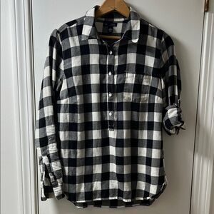 GAP Boyfriend Fit Half-Button Down